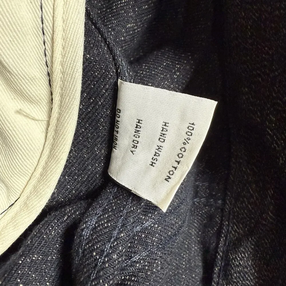 3Sixteen Ranch Jacket Mens Size Small Denim Selvedge Salt Pepper Barn - Picture 13 of 13